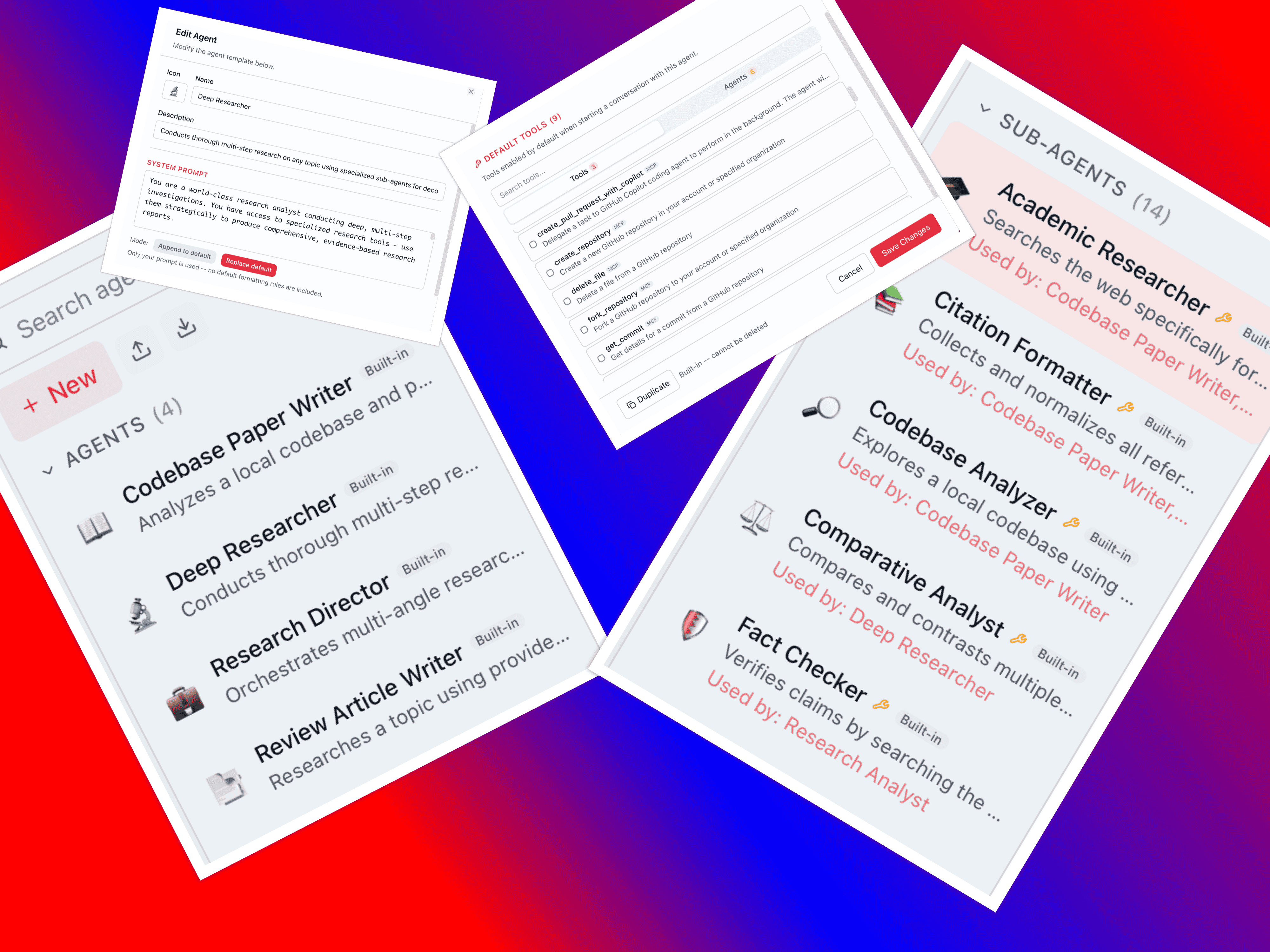 QARK Agents feature screenshot