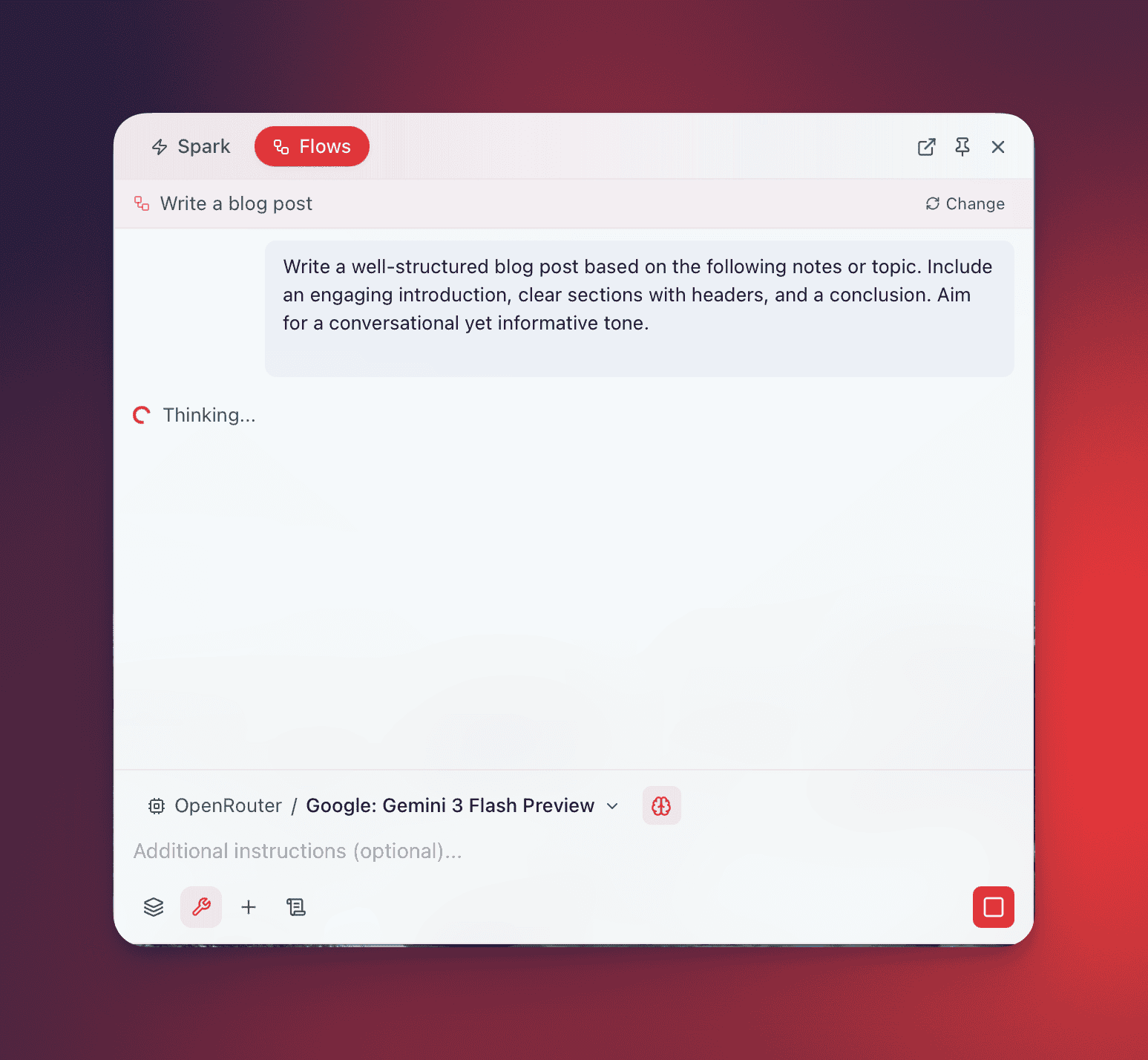 QARK Flows feature screenshot